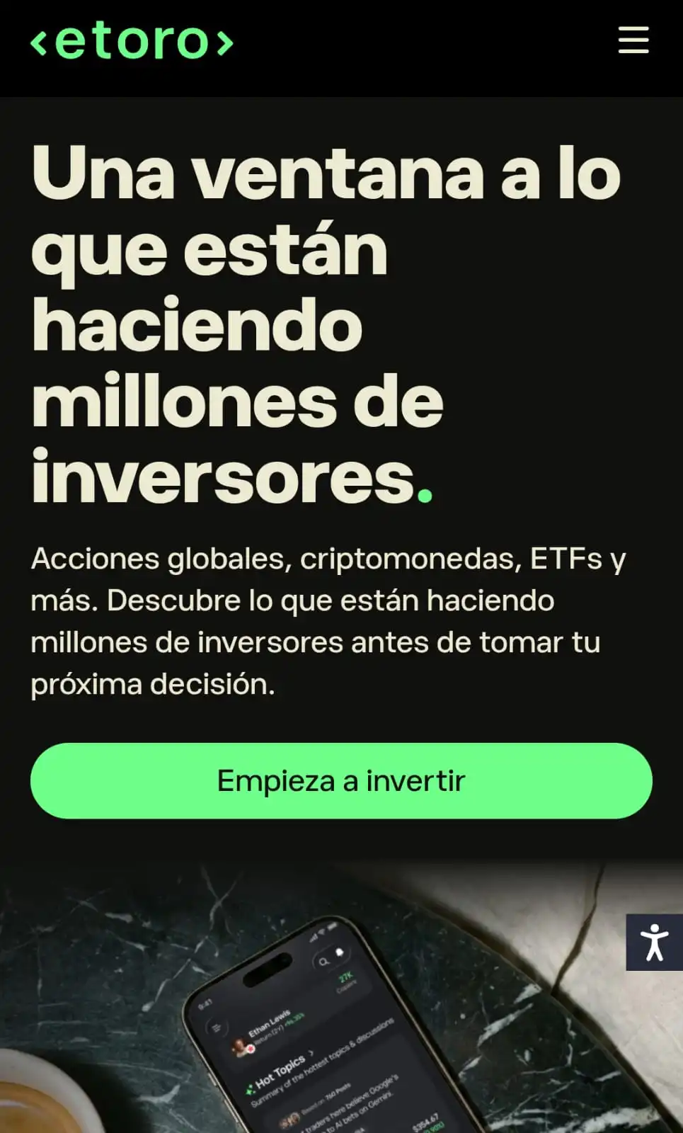CopyTrader de eToro