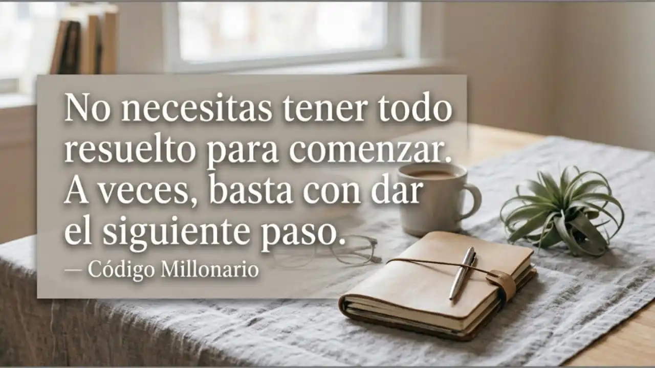 Frase motivacional sobre perseverancia y disciplina