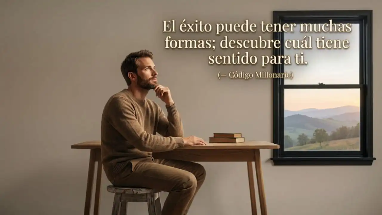 Frase motivacional sobre perseverancia y éxito