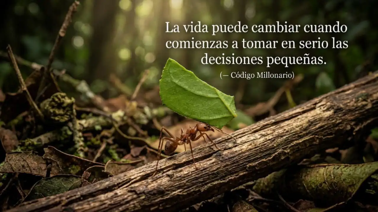 Frase motivacional sobre cambio y crecimiento personal