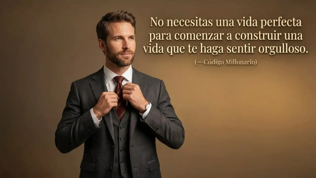 Frase motivacional sobre objetivos y disciplina
